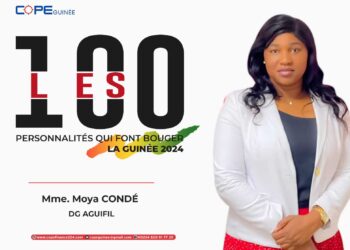 8ème édition du forum national des Acteurs Publics FONAP: Mme Moya CONDÉ sélectionnée parmi les personnalités qui font bouger la Guinée 2024.