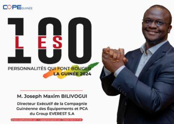 8ème édition du forum national des Acteurs Publics FONAP: M. Joseph Maxim Bilivogui sélectionné parmi les personnalités qui font bouger la Guinée 2024.