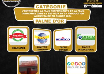 Palme d’Or dans le Secteur de la Production Alimentaire: 15ème édition de GUINEA COMPANY AWARDS/ lancement du voting du grand public de l’entreprise la plus performante et la plus innovante dans le secteur de la production alimentaire en Guinée 2024.   