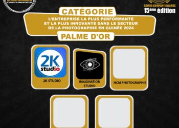 Palme d’Or du Secteur de la Photographie: 15ème édition de GUINEA COMPANY AWARDS/ lancement du voting du grand public de la palme d’Or de l’entreprise la plus performante et la plus innovante dans le secteur de la photographie en Guinée 2024.
