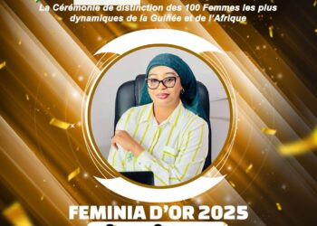 Feminia d’Or 2025: Madame Saran Camara Directrice Générale de MAFAC, une autre brave femme.