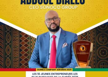 Guinea Company Awards: Abdoul Diallo, CEO Sonoco Group parmi les 10 jeunes entrepreneurs les plus puissants de la Guinée 2025.