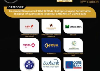 16ᵉ Édition: GUINEA COMPANY AWARDS 2025 CÉLÈBRE LES 9 BANQUES LES PLUS PERFORMANTES EN GUINÉE.