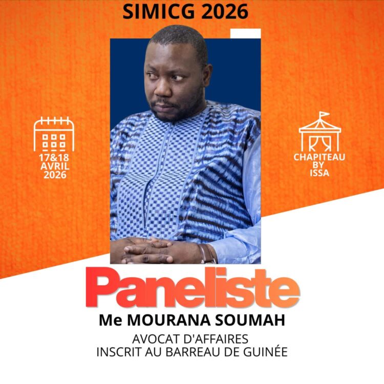 SIMICG 2026 : Me Mourana Soumah, éminent avocat d’affaires, illumine les débats juridiques du secteur minier guinéen